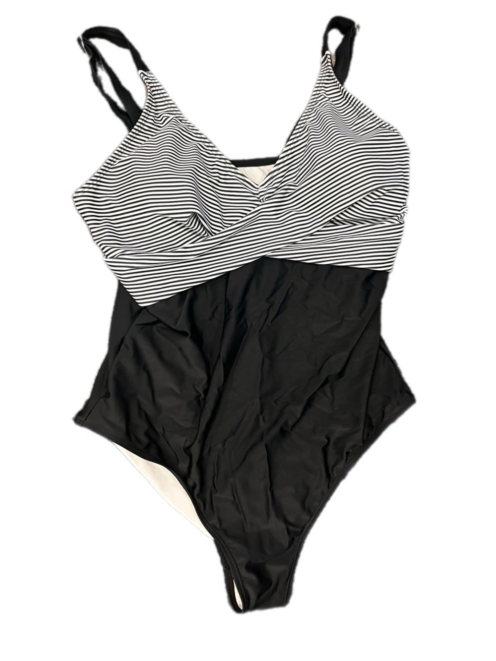 Women’s B2prity XL Black and White Striped Women's one piece suit